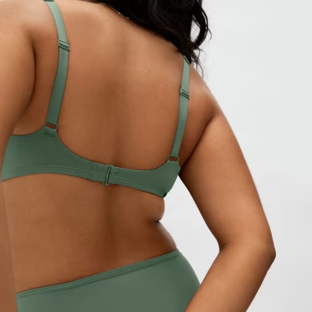 NWT Everlane The Square-Neck Bikini Top in Herb - Picture 6 of 8